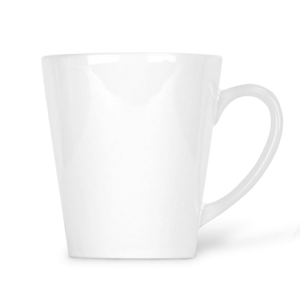 Latte Macchiato Tasse konisch - Weiß 300ml